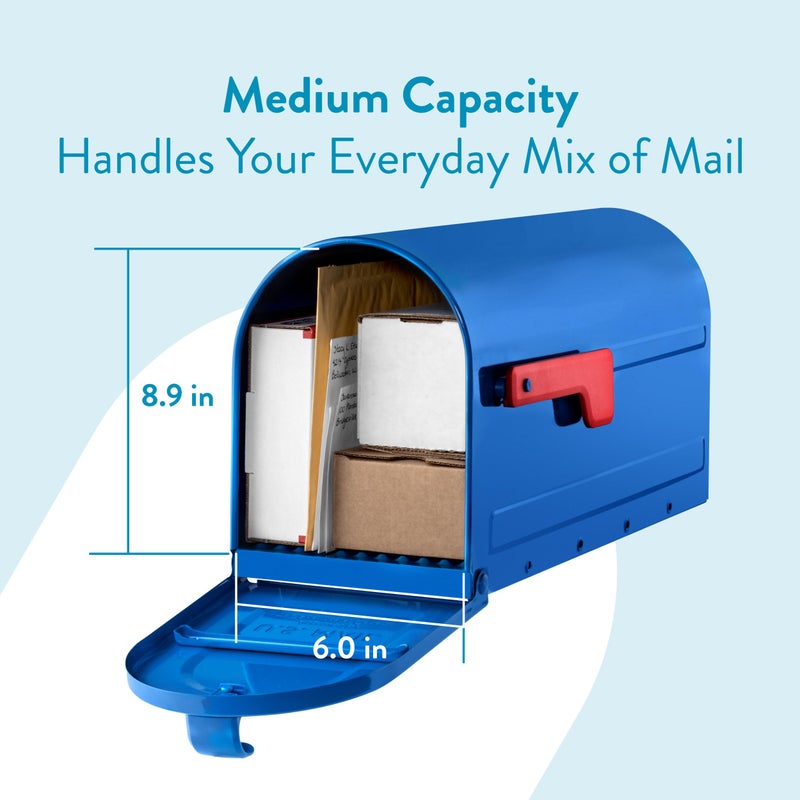 Architectural Mailboxes 7600BE MB1 Mailbox, Medium, Blue - Image 3